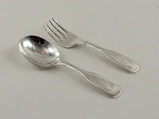 International 1810 Sterling Silver 2 Piece Baby Set - w/Monogram
