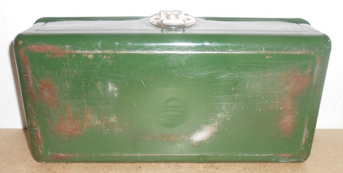 Vintage Green Metal Tool / Tackle Box ( 13.5" x 6.5" x 4" ) - Bild 13 von 21