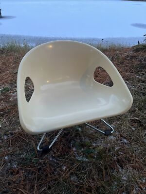 Vintage Cosco Mid Century Modern MCM Child Shell Chair Booster Seat Eames Era