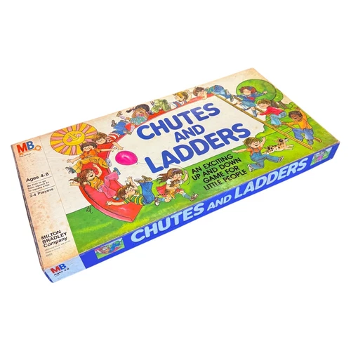 Chutes and Ladders Board Game 1978 Milton Bradley Hasbro – Vintage USA Classic