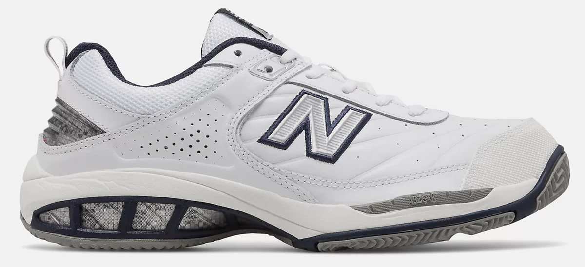 New Balance 806 Tennis‎ Shoes Mens 11.5B White Blue Leather MC806W Sneakers New Balance 806 Tennis Shoes Mens 11.5B White Blue Leather  main image 2