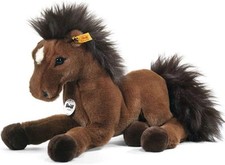 New Steiff German Hanno Dangling Legs Hanoverian Stuffed Horse Plush Brown 14"