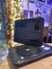 WORKS! Onn Portable DVD Player 10" Swivel Screen tested easy to use  