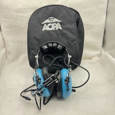 SIGTRONICS S-45 HEADSET PILOT AIRPLANE AVIATION HEADPHONES with PC Adaptor Plugs