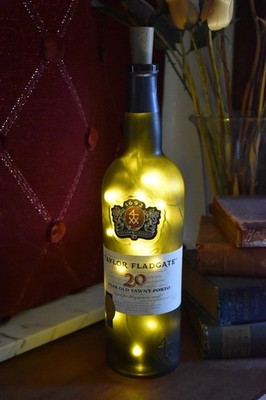 Port Wine Bottle Lamp Taylor Fladgate 20-Year-Old Tawny Porto