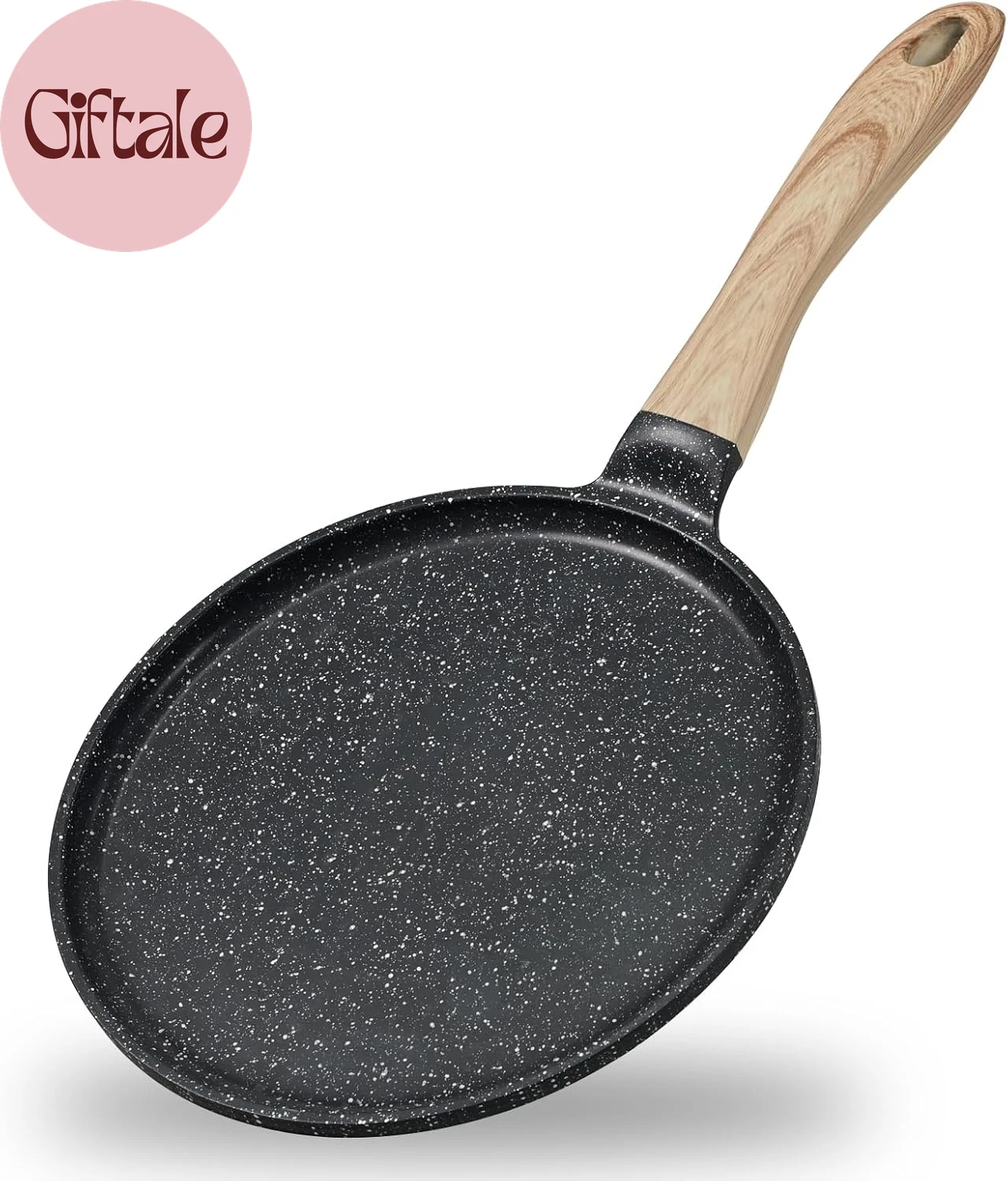 Crepe Pan Nonstick, 9.5 Inch Comales Para Tortillas Griddle Pan for Stove Top, G