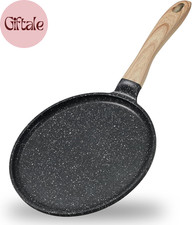 Crepe Pan Nonstick, 9.5 Inch Comales Para Tortillas Griddle Pan for Stove Top, G