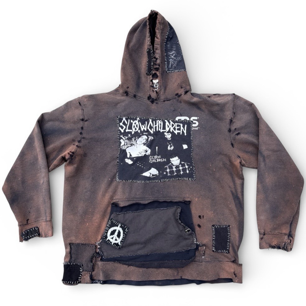 Vintage Reconstructed Distressed Patchwork Crust … - image 1