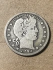1893 O Barber Quarter - As Shown! (#1879)