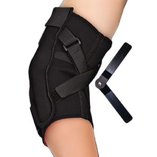 Bell-Horn Black Hinged Elbow Hyperextension Prevention Brace X-Large - Picture 1 of 2