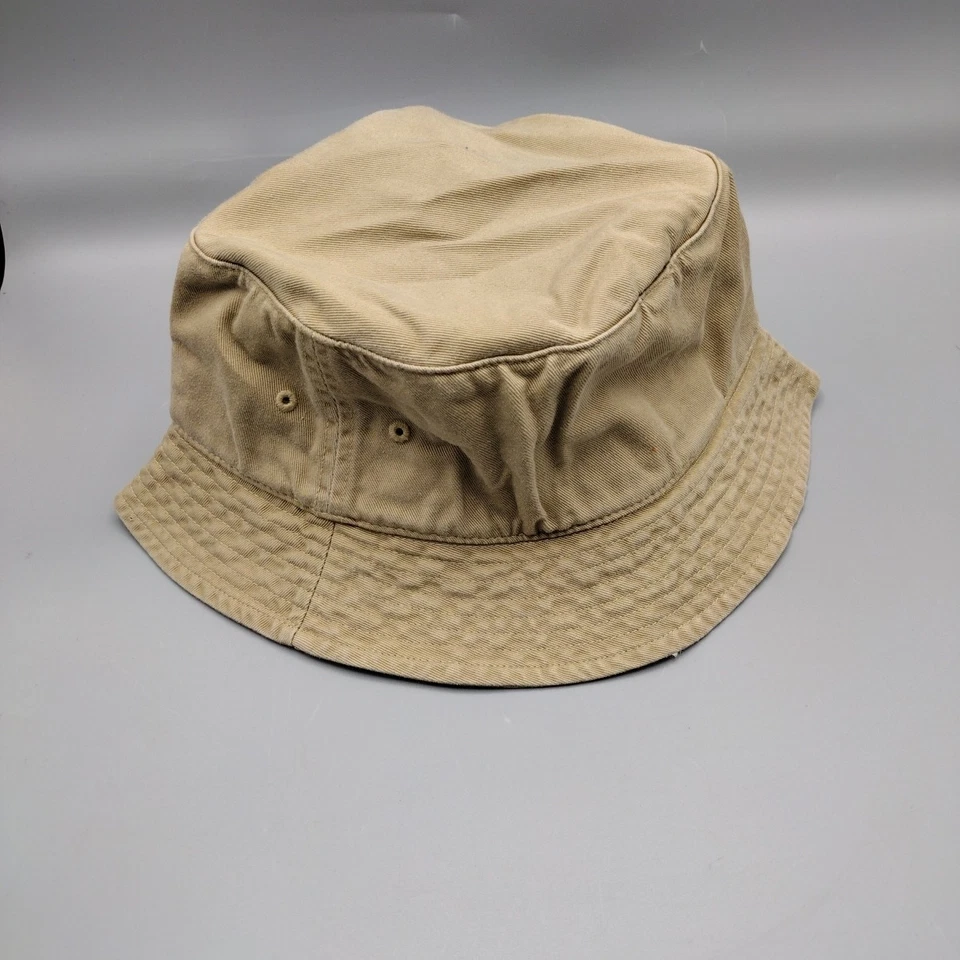 Vintage Polo Ralph Lauren Made in USA Beige Khaki Bucket Hat Cap - Adult Large - Image 2 of 4