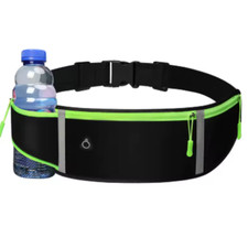 Jogging Running Belt Bum Waist Bag Pouch Pockets Phone Holder Runner Zips Sports