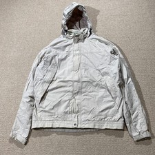 Helly Hansen Jacke Herren XL creme leichter Shell Regenmantel Mac