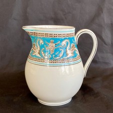 Wedgwood Florentine Turquoise bone china cream jug #W2714