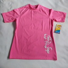 Kanu Pink Rashguard Swim Shirt Swimwear Women Size L