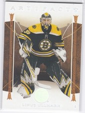 Linus Ullmark 2022-23 Upper Deck Artifacts Leather Parallel #138 Bruins