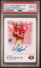 2011 Topps Gridiron Legends Red /50 Colin Kaepernick Rookie Auto RC GEM MT 10