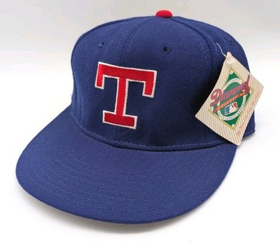 90's Vintage Texas Rangers T Hat New Era Fitted Cap 5950 Wool Diamond Pro 6 3/4