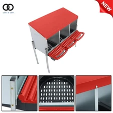 With Metal Legs Chicken Nesting Boxes 3 Holes Roll Out Laying Eggs Nesting Box