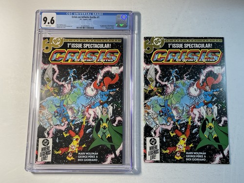 Crisis on Infinite Earths #1 CGC 9.6 1985 1st App of Blue Beetle and #1 Raw Copy