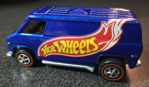 Hot Wheels Redline 1974 Van METALLIC DARK BLUE RESTORED CUSTOMIZED
