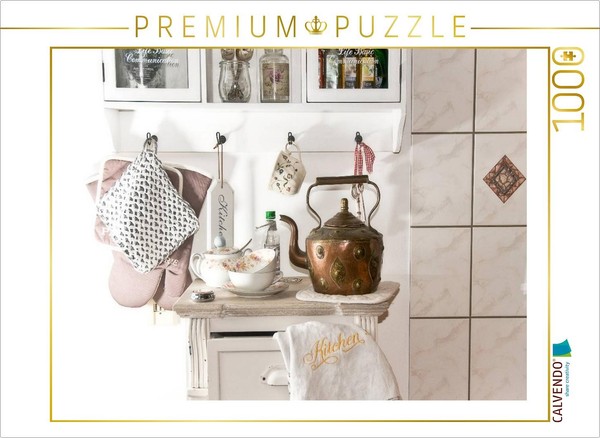 Calvendo Puzzle Kitchen Romance | 1000 Pieces, Finished Size 25.2 × 18.9 In (64-image