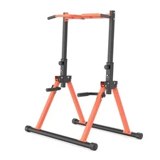 Foldable Pull Up Bar Dip Station, adjustable Height Power Tower For All 