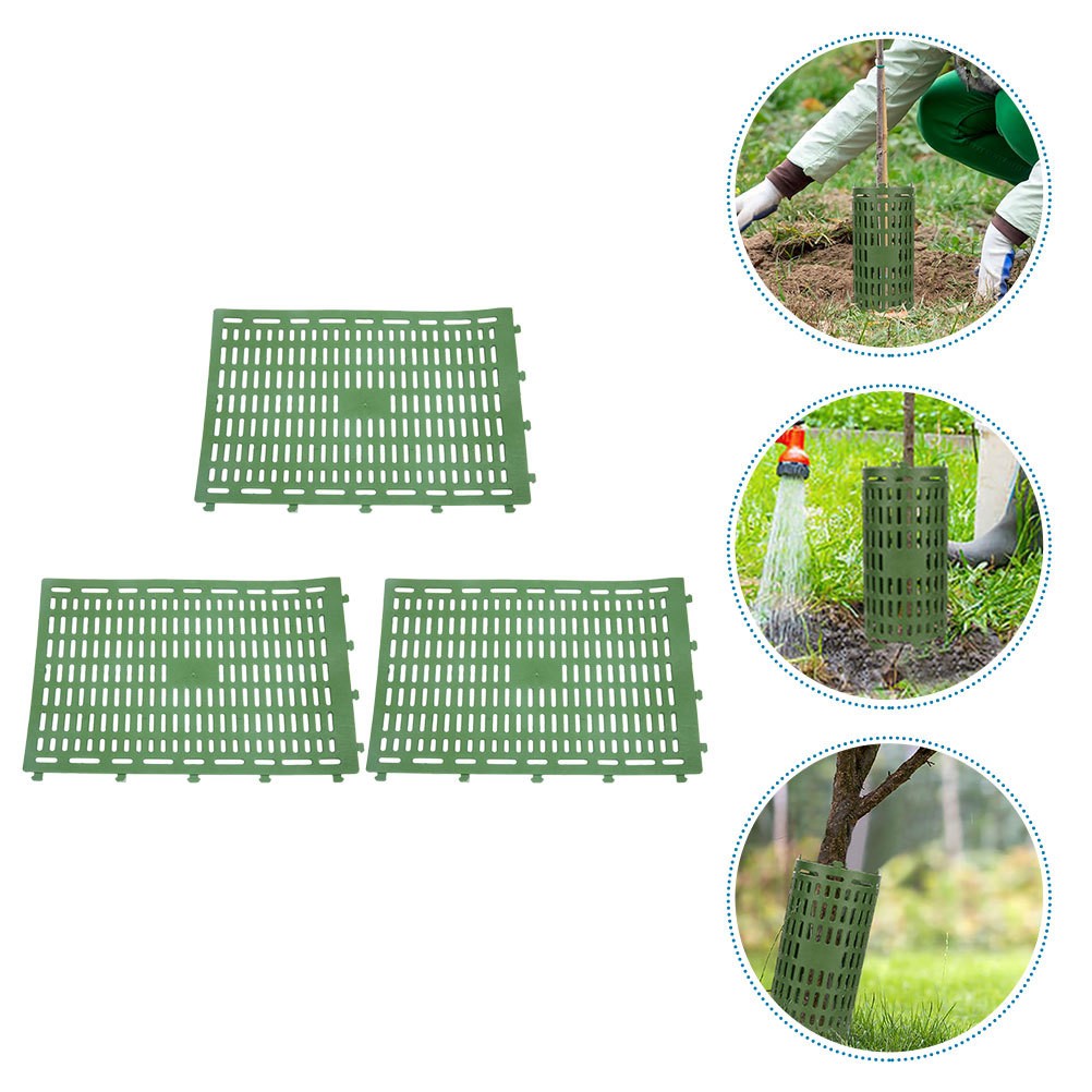 3 Pcs Tree Trunk Protector Plastic Guard Covers for Plant Tree Bark Protection