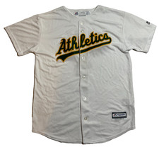 Majestic Oakland Athletics Coco Crisp #4 Jersey White Youth L(14/16)  NEW