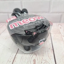 Joie Meow Black Cat Stackable Kitchen Measuring Cups 3 Piece Set