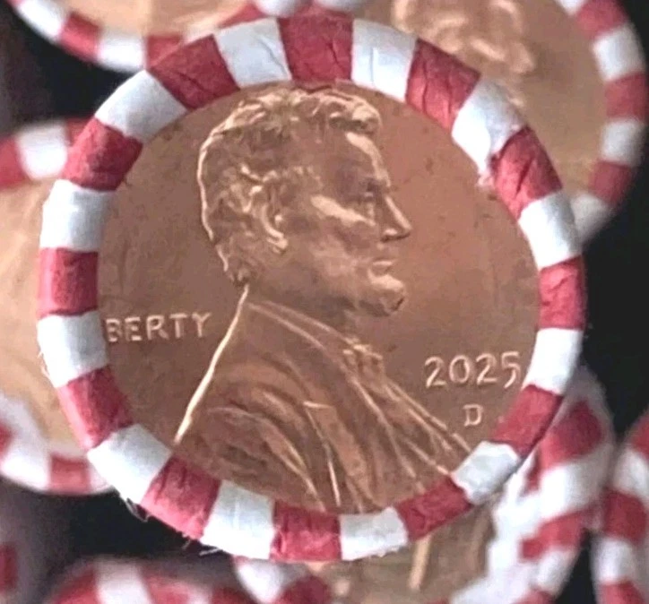 (4) 2025 UNC LINCOLN PENNIES "D" MINT, BRAND NEW-LOT OF ROLLS!!10%TO CHARITY - Image 2 of 4