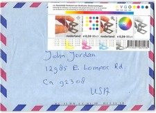 Netherlands #1083 Dutch S/S to CA, 2001