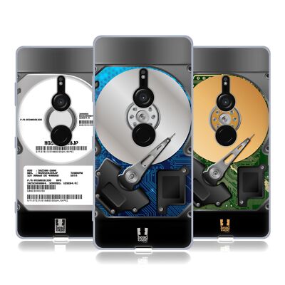 HEAD CASE DESIGNS HARD DISK DRIVES SOFT GEL CASE FOR SONY PHONES 1