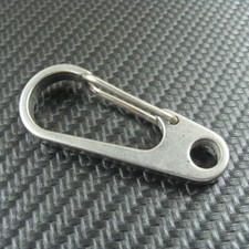 50mm Stainless Steel Snap Spring Hook Keychains Carabiner Clip Leathercraft