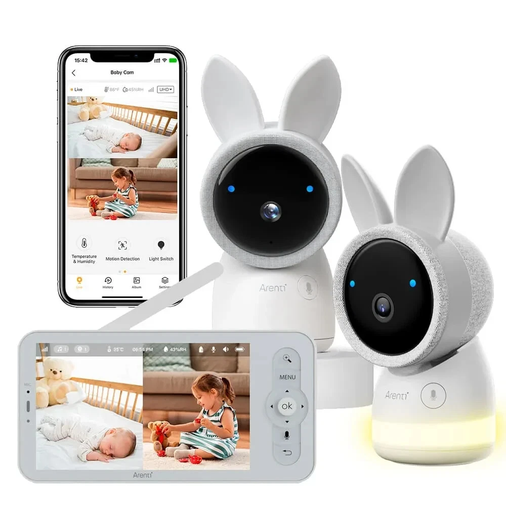 Baby Monitor Arenti AlNanny 2 Cam Kit Plus 3MP WiFi Split Screen AI Alert Sealed
Opens in a new wind