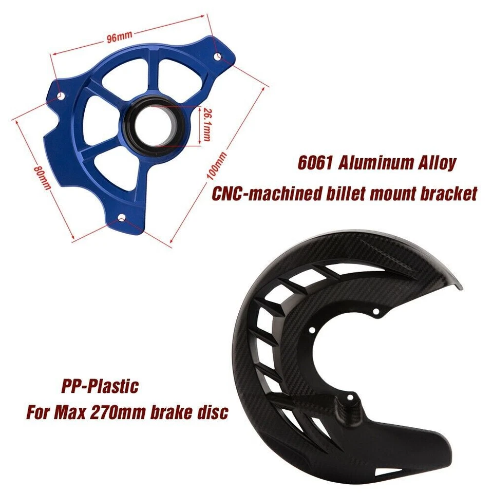 Front Brake Disc Guard Cover For TE FE TC FC 125 250 350 450 501 570 2009-2014 Foto 3 de 4