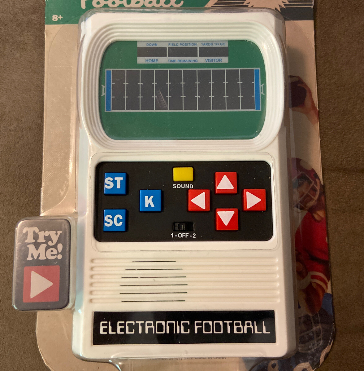 electronic football game from the 70s