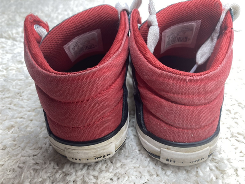 CONVERSE Chuck Taylor All Star Canvas Hightop Sneakers Shoes Junior Sz 13 - RED - Picture 7 of 10