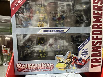 Transformers Squeezlings Figureines Blackout Color Mode Set 8 Pack Collectibles