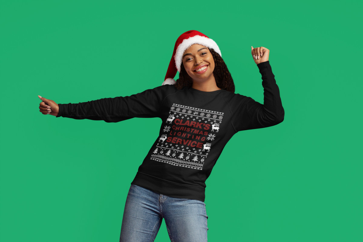 National Lampoonu0026#039;s Christmas Vacation Sweatshirt, Clark Griswold Ugly  Sweater | eBay