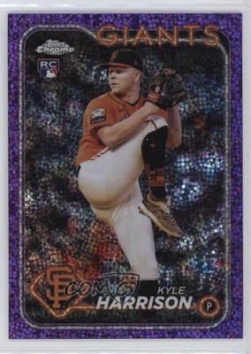 2024 Topps Chrome Purple Speckle Refractor /299 Kyle Harrison #191 Rookie RC