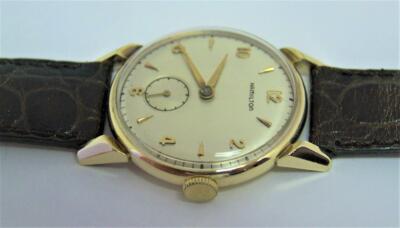Vintage 14K HAMILTON KIRK Men's Winding Watch 1940s CAl 747* EXLNT