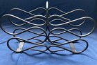 Scroll Design Wrought Iron 6 Bottle Wine Rack Countertop Caddy — photo 1