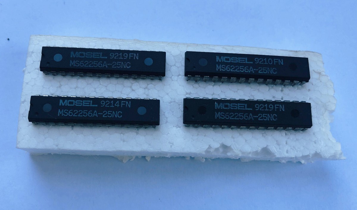 Memoria Statica MOSEL CMOS 256K SRAM IC DIP-28 Modello MS62256A-25NC, Usata Ma Funzionante - Foto 4