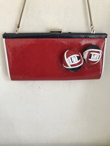 dune navy clutch bag