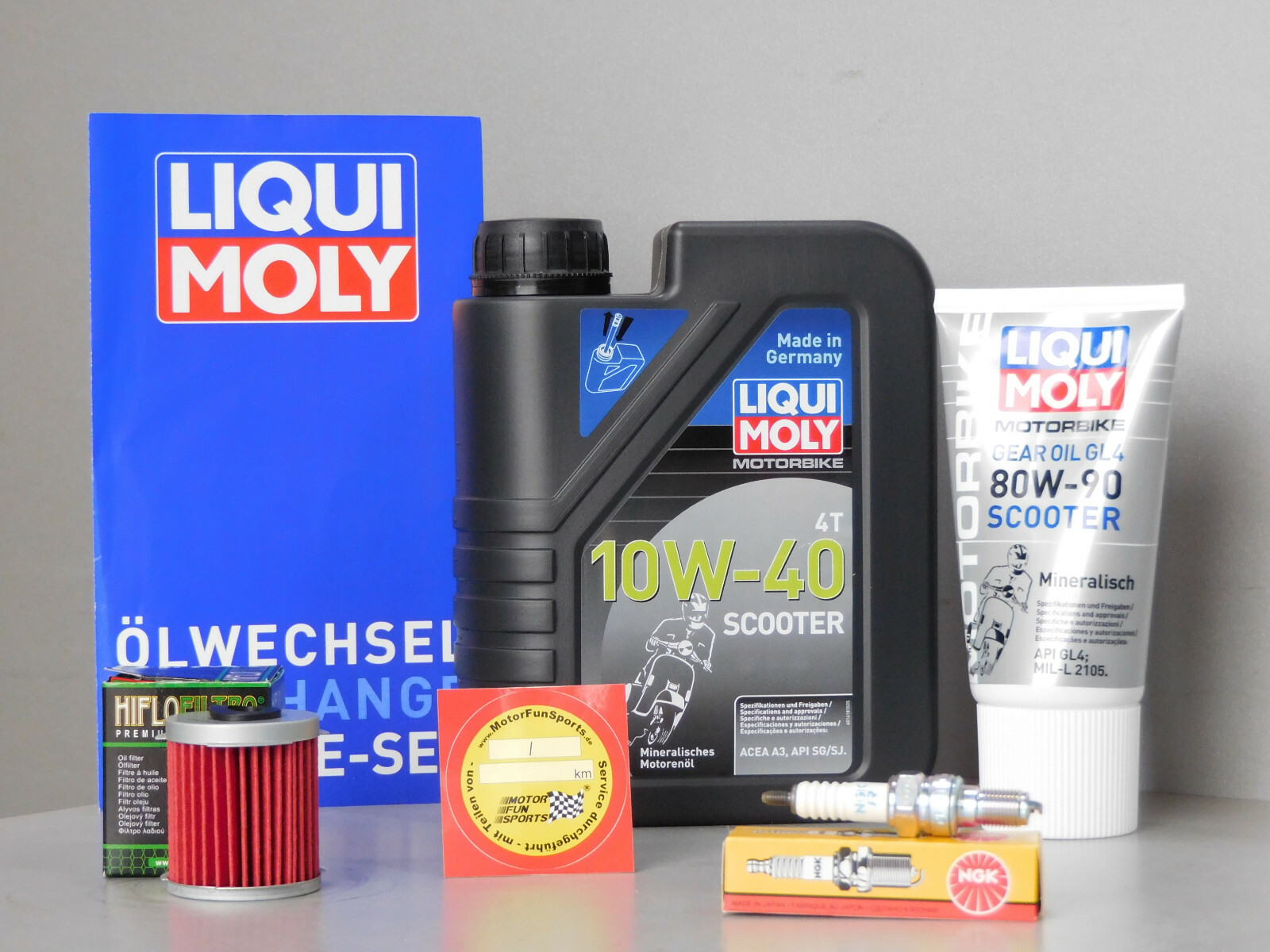 Maintenance Set Daelim SL 125 History Oil Filter Spark Plug Inspection Service