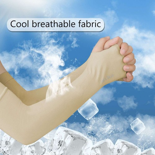 1/2/5Pairs Men Women Cooling Arm Sleeves Cover UV Sun Protection Sports Outdoor - 第 12/18 張圖片