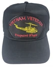 FREQUENT FLYER VIETNAM VETERAN 帽子 2CAP HUEY HELICOPTER 飞行 ROTARY WING NAM