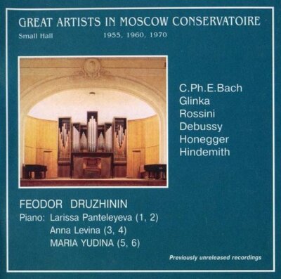 DRUZHININ YUDINA - C.P.E.Bach Glinka Rossini Debussy Honegger Hindemith CD NEW