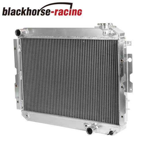 3Row Aluminum Core Radiator For 81-90 Toyota Land Cruiser FJ65 FJ60 4.0L 4.2L l6 - Picture 3 of 10